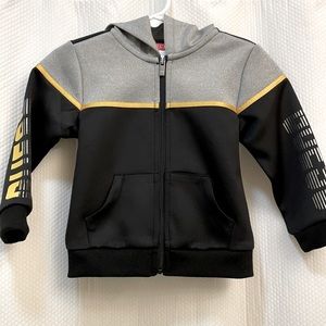 Very cute Guess black track suit set with hoodie and pockets